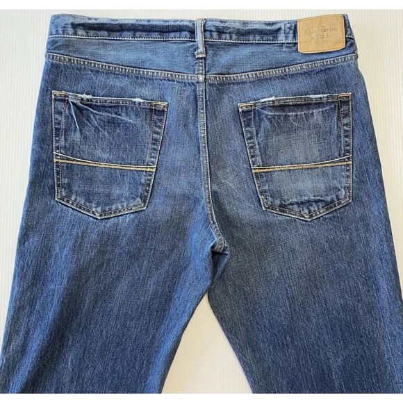 Abercrombie & Fitch Horton Classic Straight Button Fly Jeans 36x32 (Fit 38x32) - Picture 4 of 13